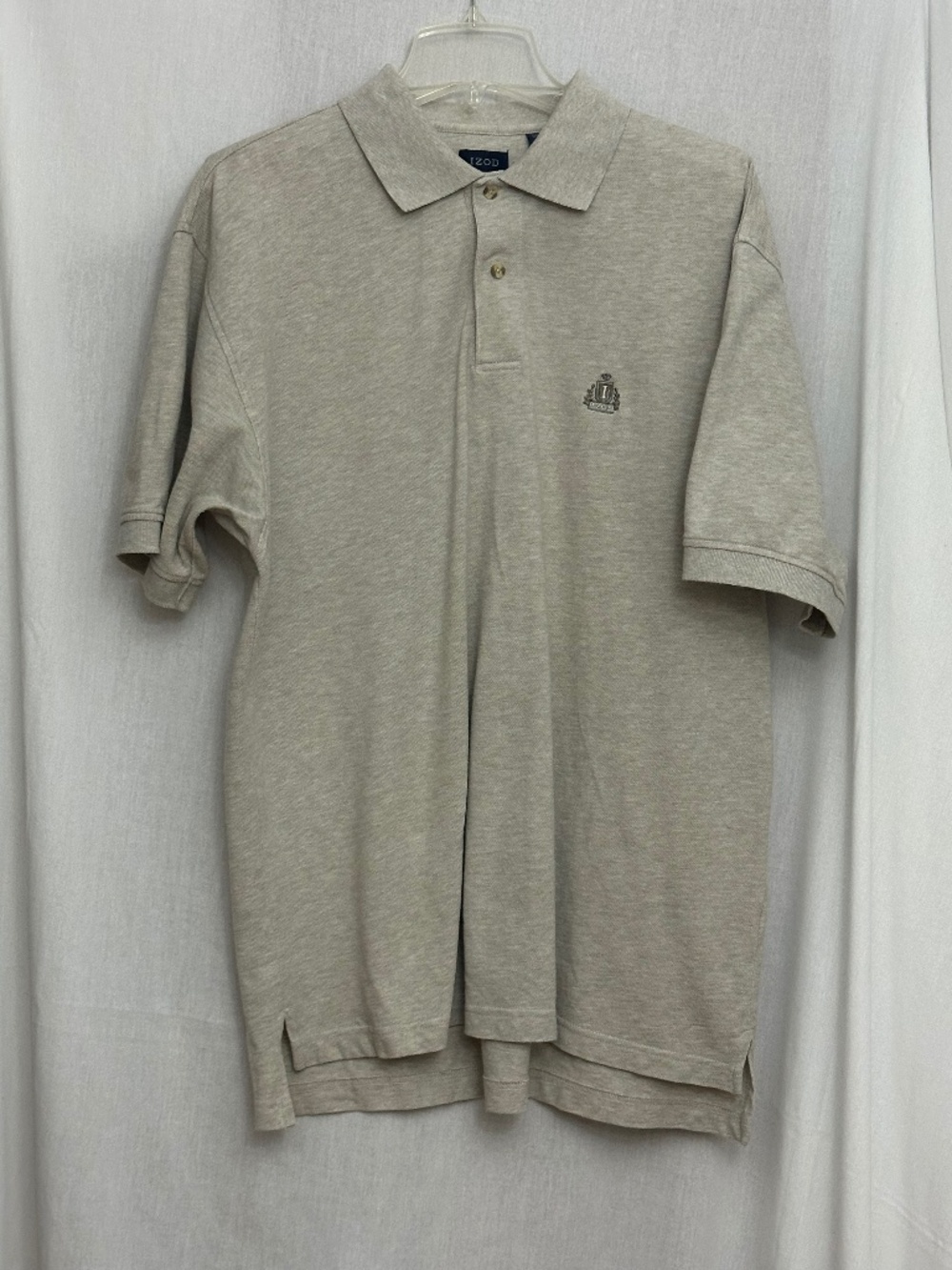 IZOD L beige men's polo shirt